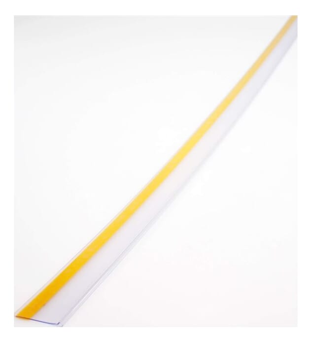 Prijskaarthouder met plakstrip - 100x4 cm
