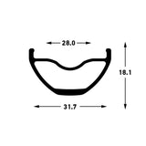 Stans stan's arch s2 rim - 29'' - 32h - black gray - afbeelding 2