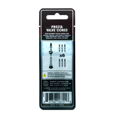 Nuclei valvola tubeless universali Stans Stan (6 pezzi)