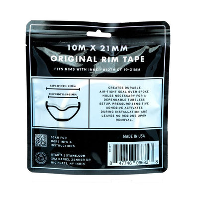 Nastro per cerchioni di Stan (10 m) - 21 mm