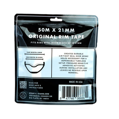 Nastro per cerchioni di Stan (50 m) - 21 mm