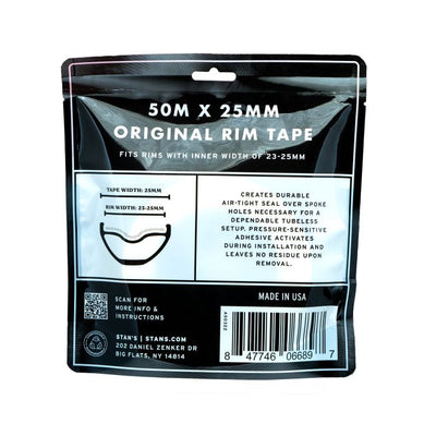 Nastro per cerchioni Stan (50 m) - 25 mm