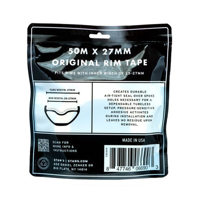 Nastro per cerchioni di Stan (50 m) - 27 mm