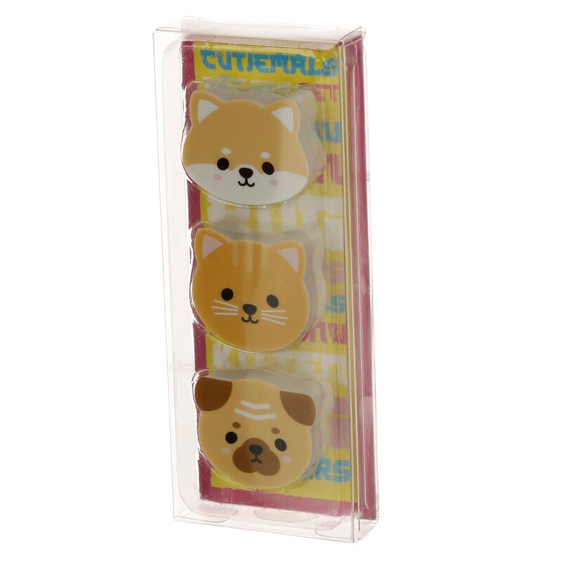 Set di 3 adoramali pug kat shiba inu gummen