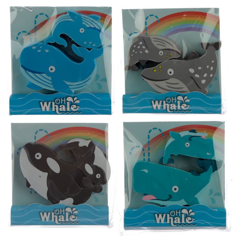 Conjunto de 2 ballenas gummen
