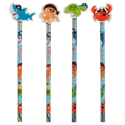 Ahoy Ocean Pirate Friends - goma lápiz