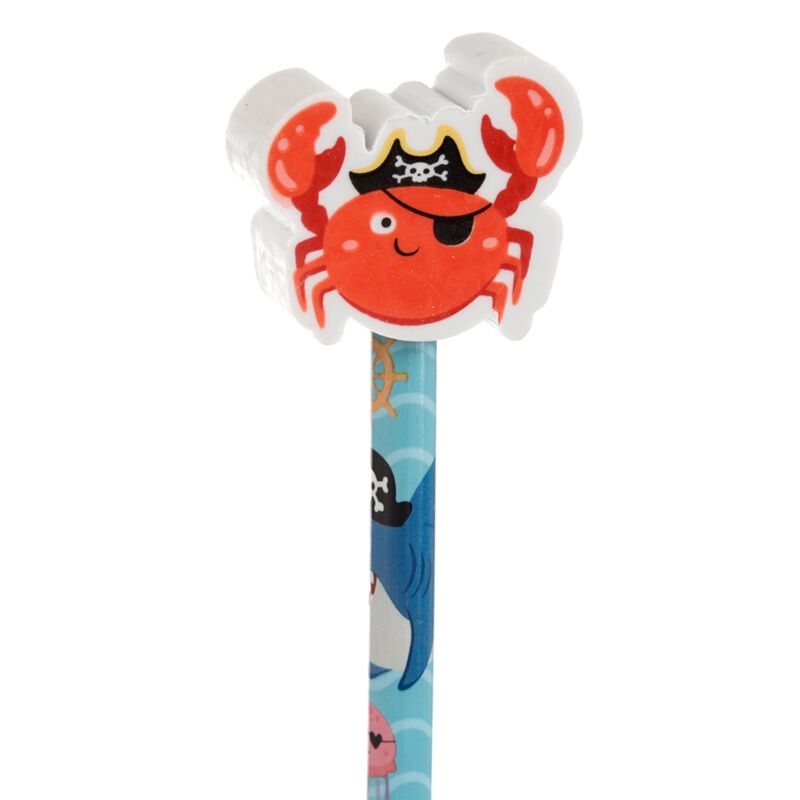 Ahoy Ocean Pirate Friends - goma lápiz