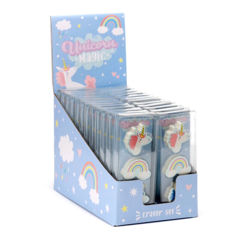 Set di 3 gummen magici unicorno