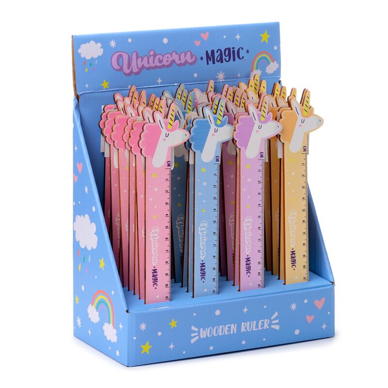 Sovrano di legno magico unicorno 15cm
