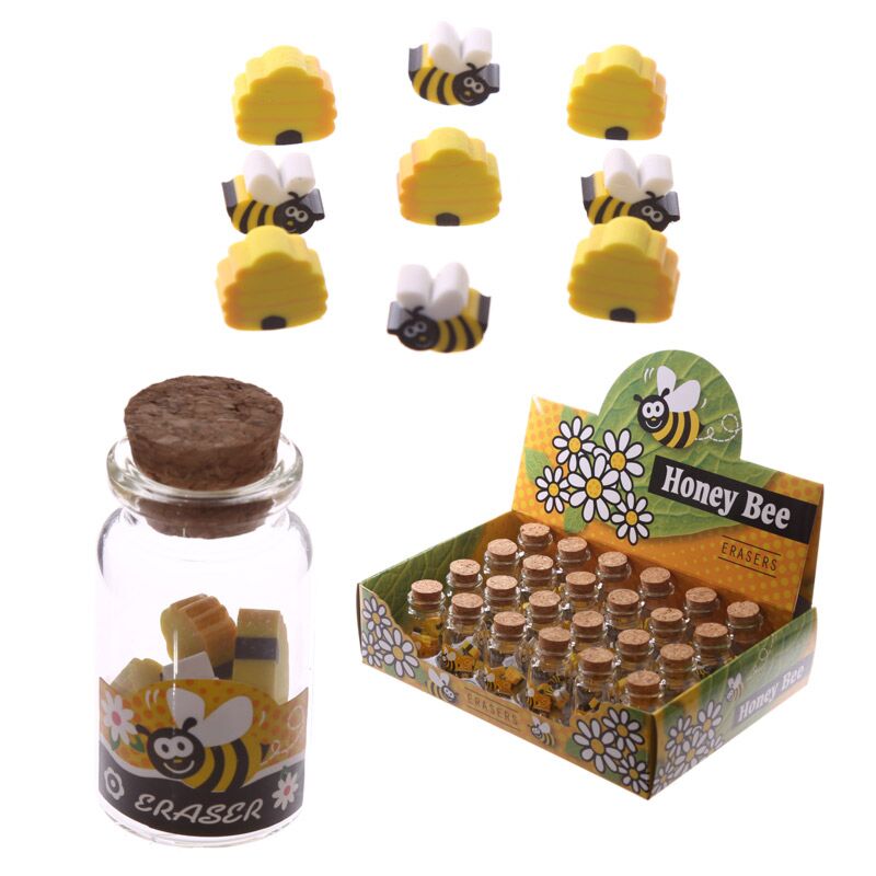 Honey Bee Gummen in mini vaso con coperchio di sughero