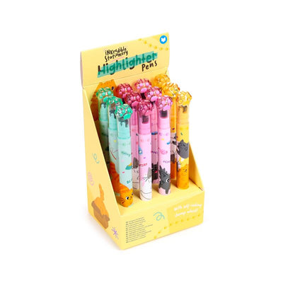 Penna evidenziatore con ruota per timbro Beans Co Cats 2 in 1