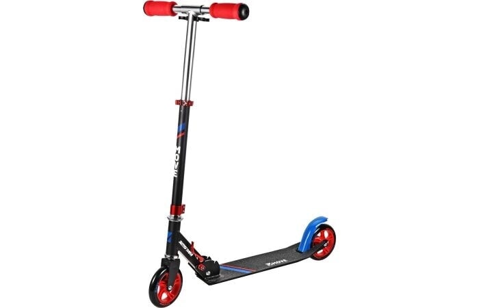 Move 125 monopattino per bambini a 2 ruote pieghevole junior nero rosso