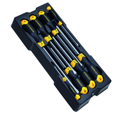 Stanley transmodule cushiongrip schroevendraaierset (zwart geel, stmt1-74181, 8-delig)