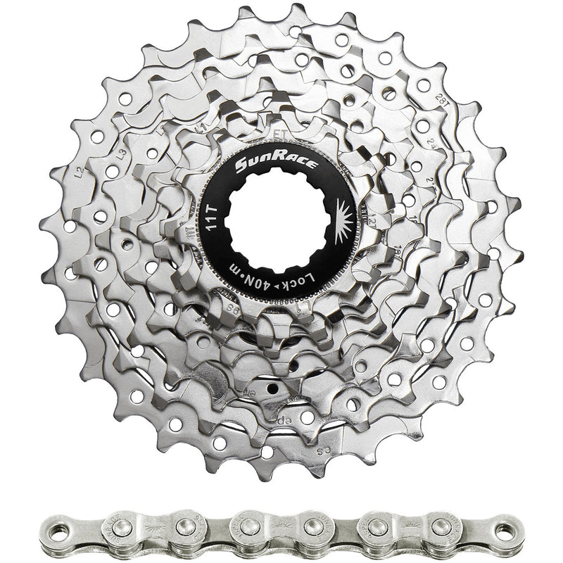 Spanninga sunrace combipack csr91 9v 11-25t con catena cnm94