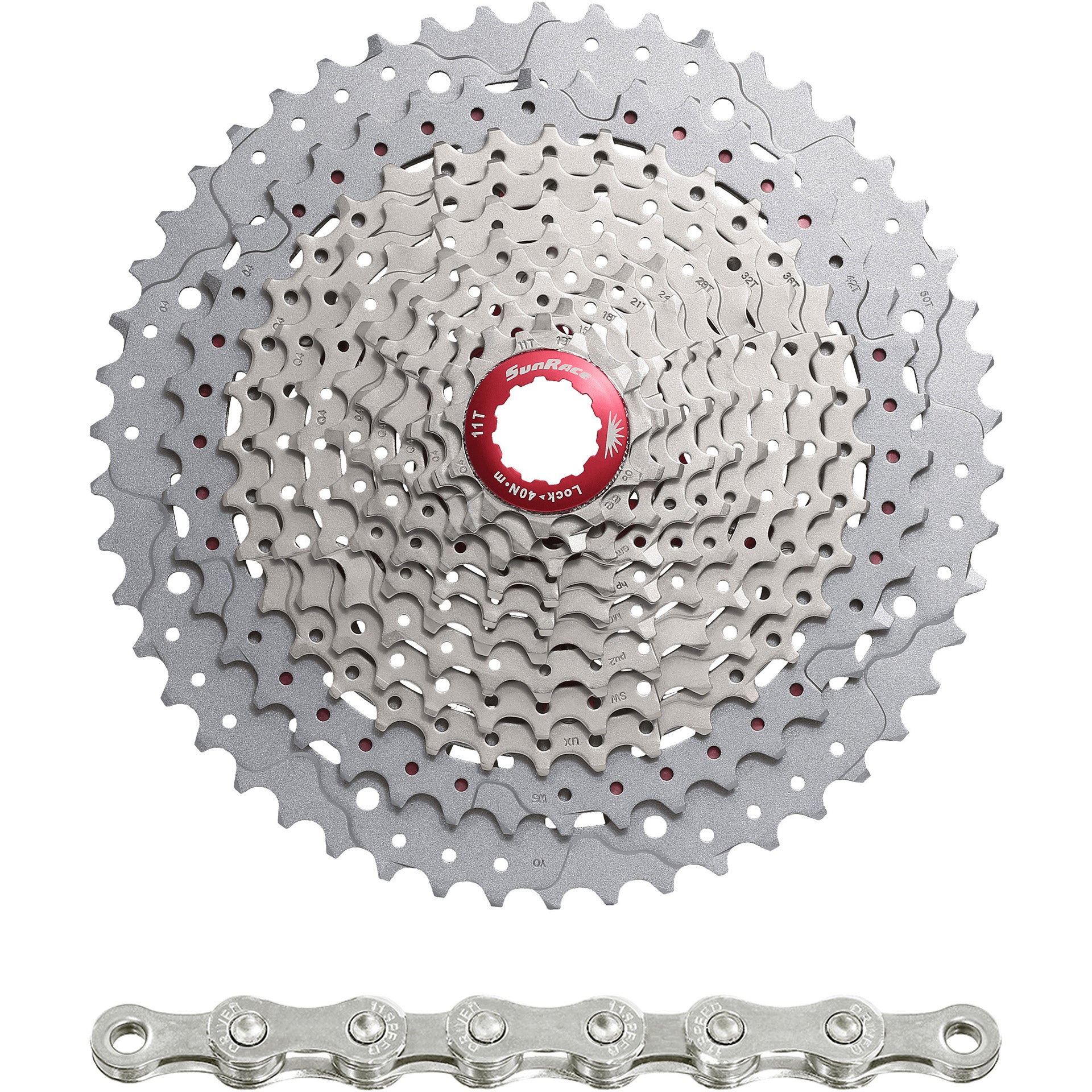Spanninga sunrace combipack mx8 11v 11-46t con cadena cn11a