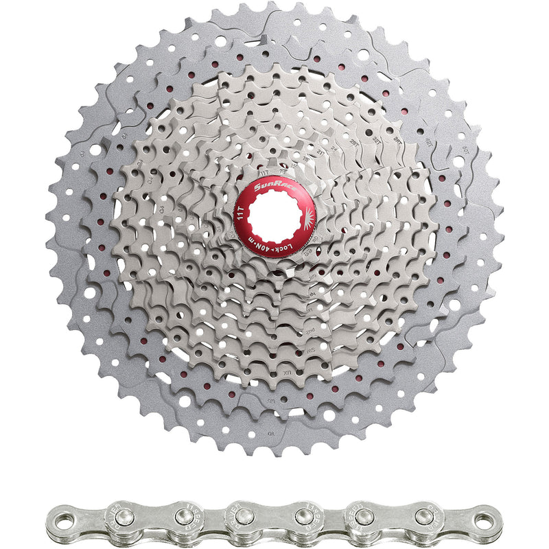 Spanninga sunrace combipack mx8 11v 11-46t con cadena cn11a