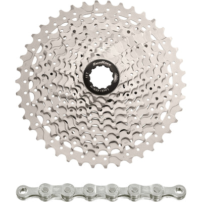 Spanninga sunrace cassette csms3 10v 11-42t metallic (10st)