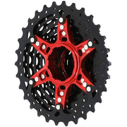 Sunrace cassette csrz800 12v 11-36t zwart rood - afbeelding 3