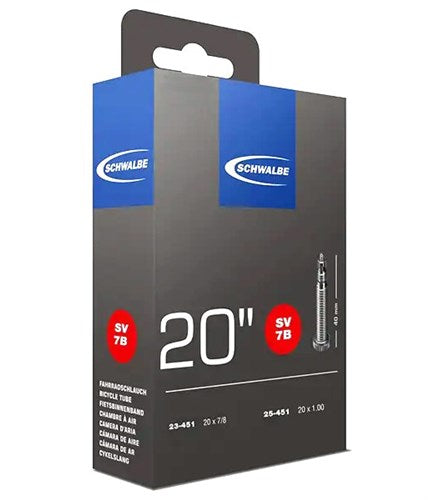 Schwalbe Inner Tube FV Sv7B 20 Stretto 23 25-451 (luce extra)