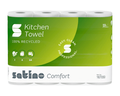 Rotoli da cucina Satino prestige 2 veli (4x64 fogli)