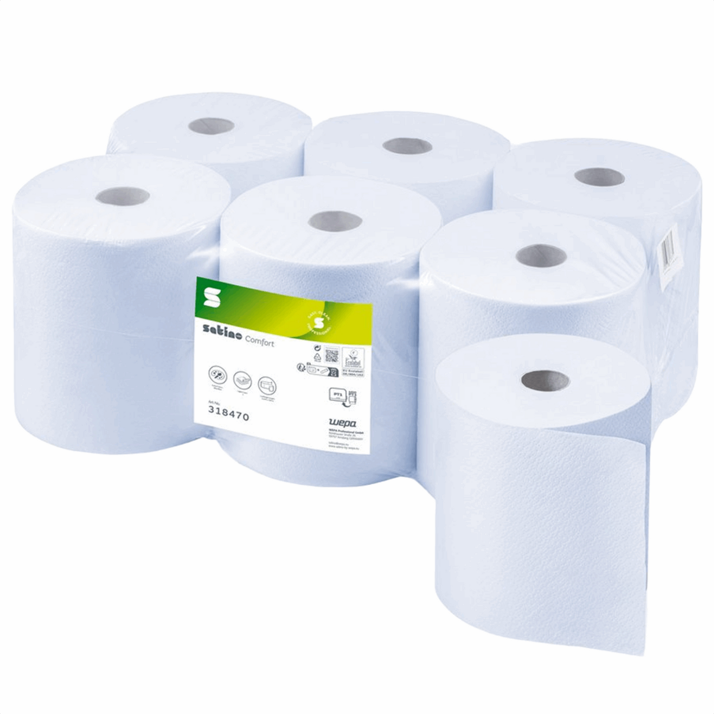 Rotolo asciugamani Satino sys1 greengrow 2 strati 175 metri (6 pezzi)