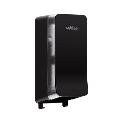 Dispenser per rotoli sistema Satino per 2 rotoli nero