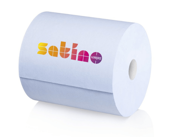 Rotolo di pulizia Satino industriale blu (2x350m)