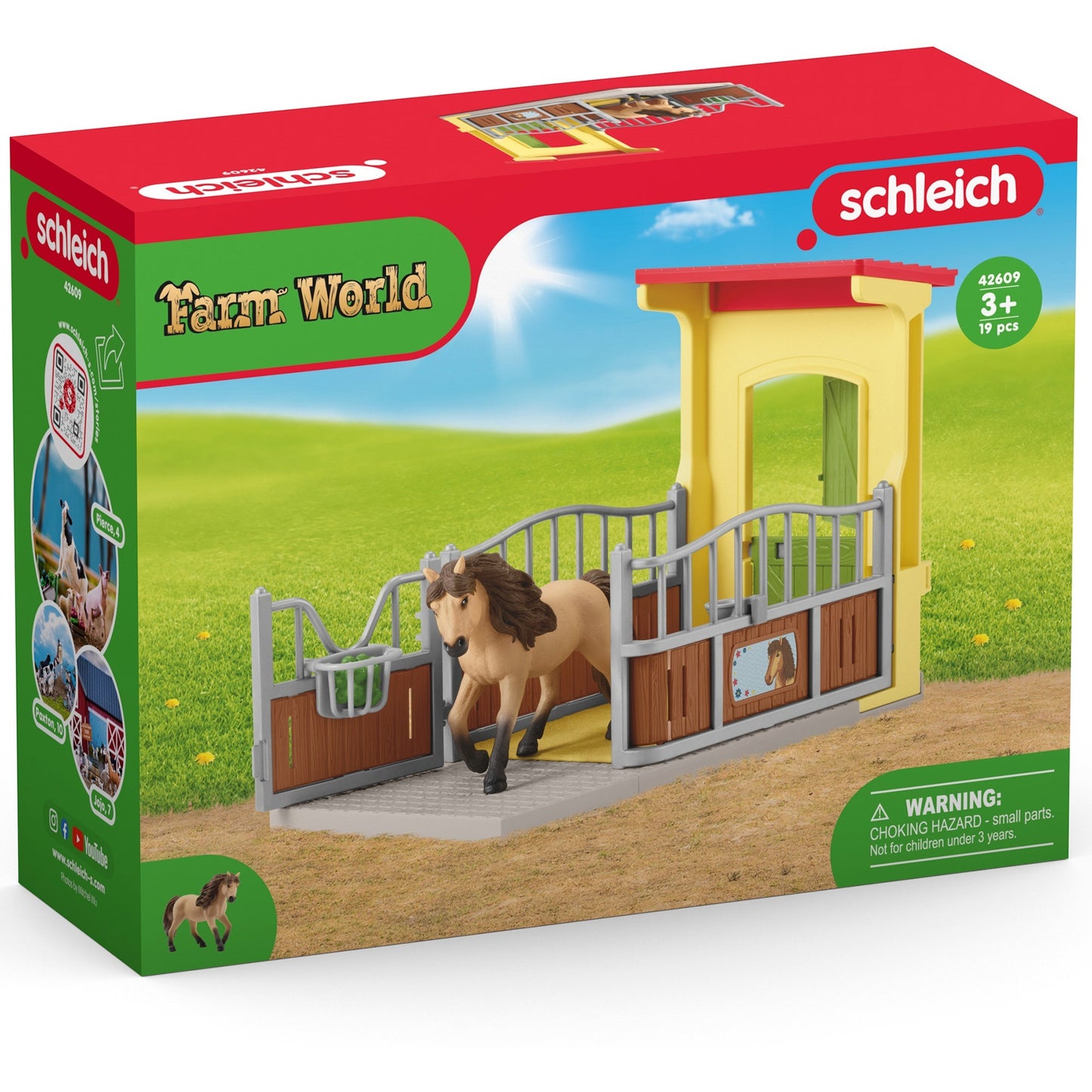 Schleich Farm World Ponystal con Icelanderhessle 42609