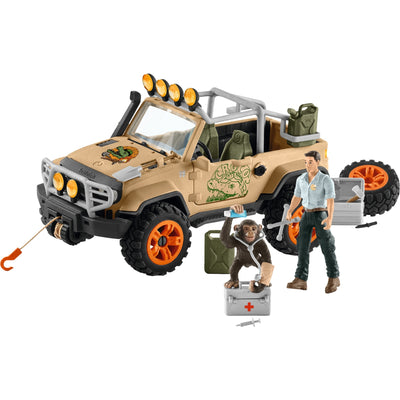 Schleich Wild Life SUV 4x4 con Lier 42410
