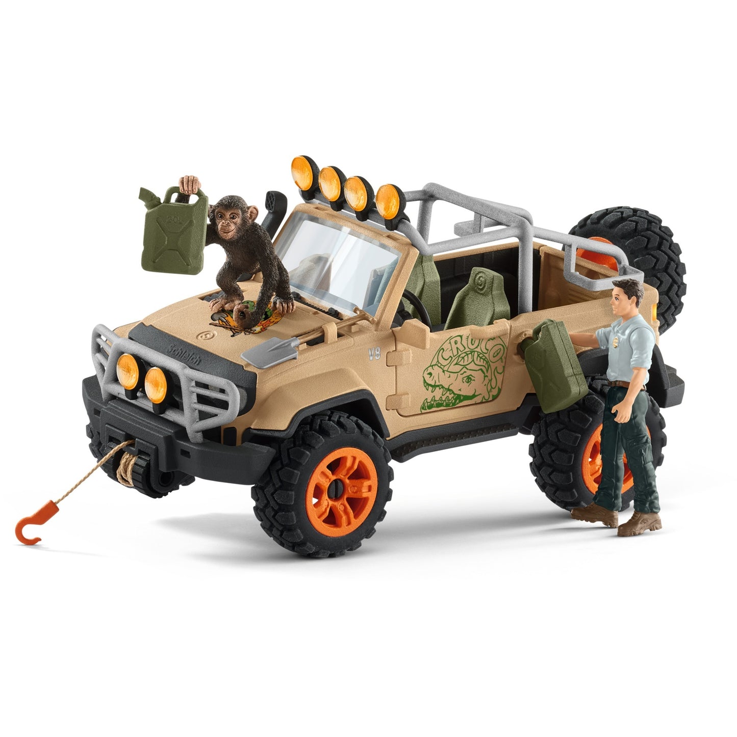 Schleich WILD LIFE SUV 4X4 met Lier 42410