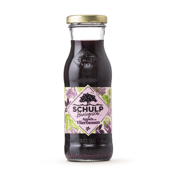 Schulp appel vlierbessensap biologisch flesje (15x 20cl)