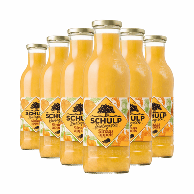 Schulp organic orange juice bottle (6x 0.75 liters)