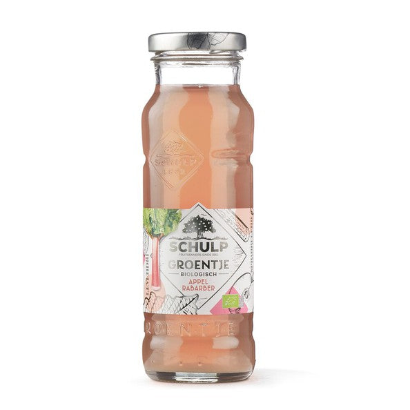 Schulp appel rabarbersap biologisch flesje (15x 20cl)