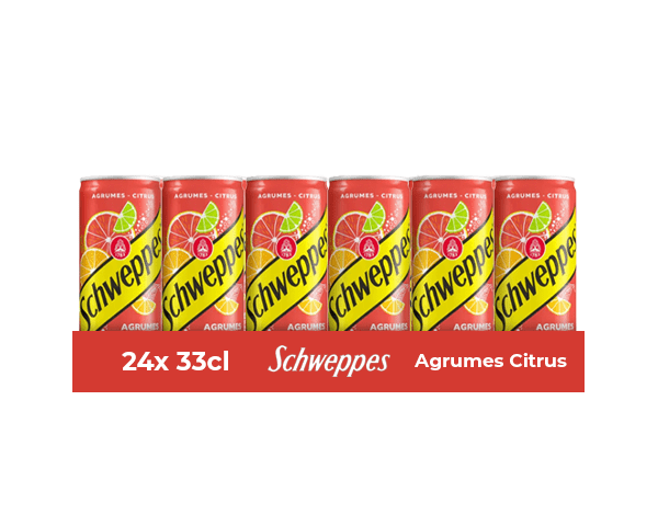 Schweppes agrumes lata 33cl (paquete de 4x 6)