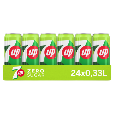 Lattina elegante Seven up zero sugar (24x 33 cl)