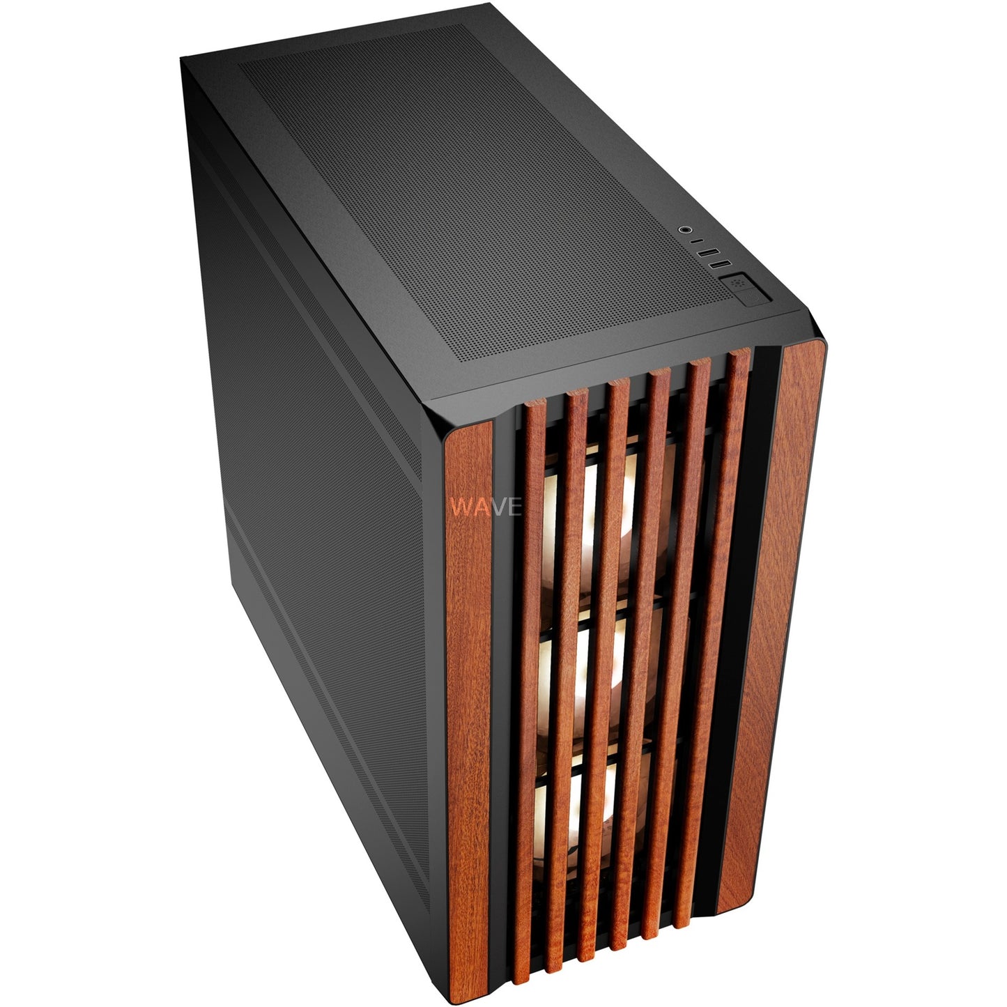 Sharkoon rebel c70m rgb midi tower behuizing (zwart | 2x usb-a | 1x usb-c | rgb)