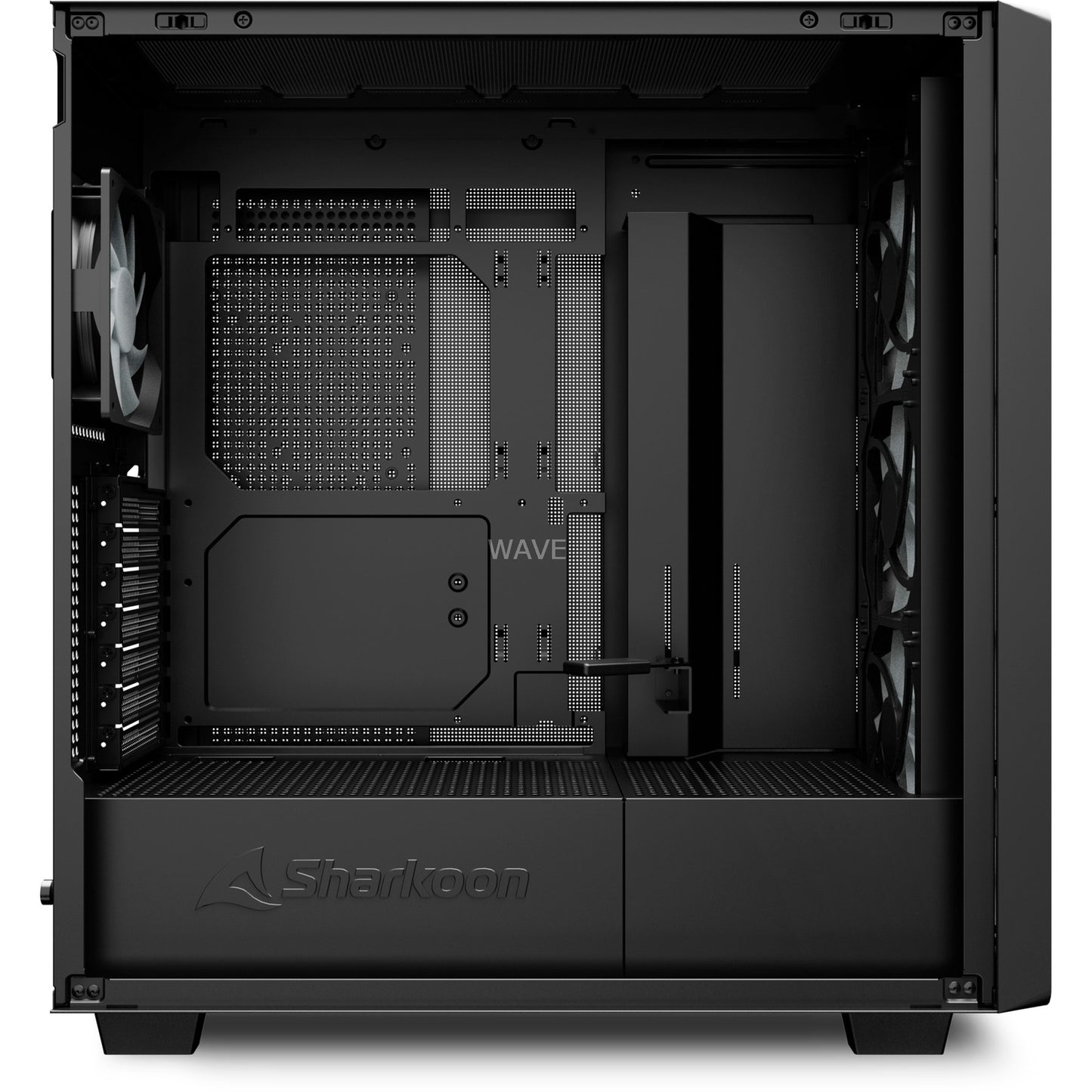 Sharkoon rebel c70m rgb midi tower behuizing (zwart | 2x usb-a | 1x usb-c | rgb)