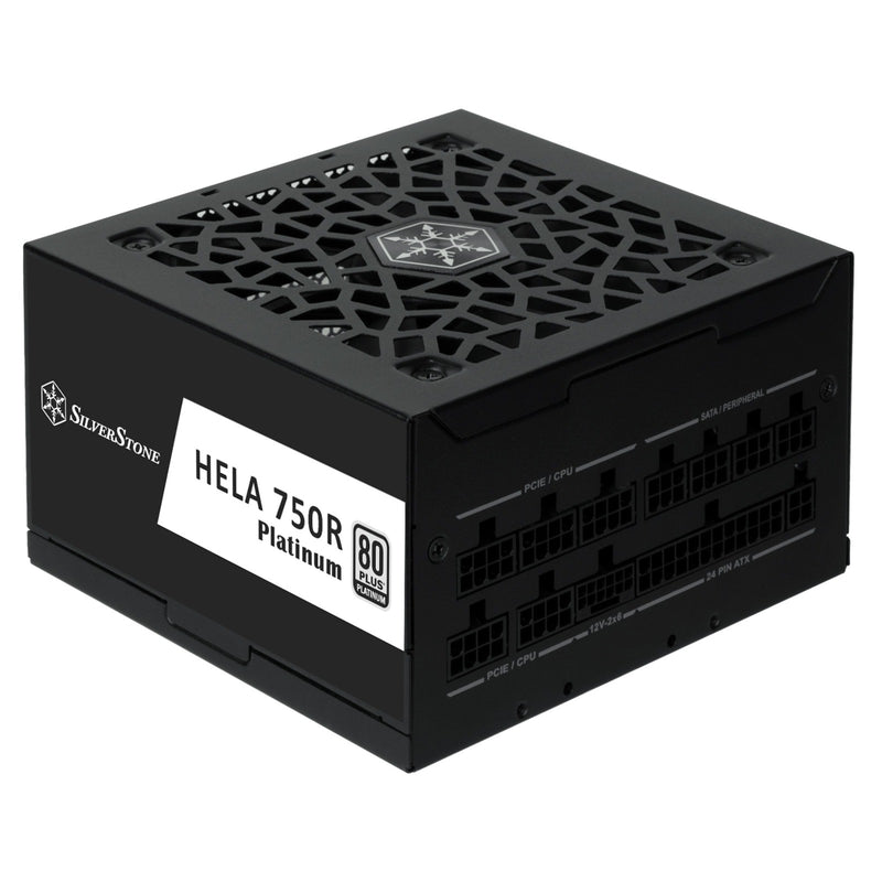 Silverstone hela 750r platinum modulaire 750 watt voeding (zwart, 4x pcie)