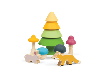 Bigjigs Stapel Game Forest Friends di 12 mesi