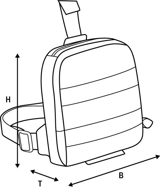 Oxford Leg Bag Aqua L1 Negro