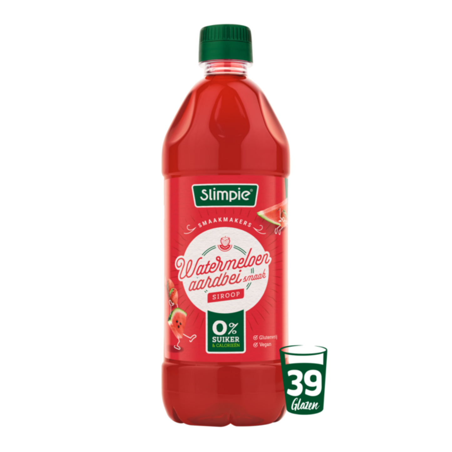 Sciroppo Slimpie Anguria Fragola senza zucchero (6x 650 ml)