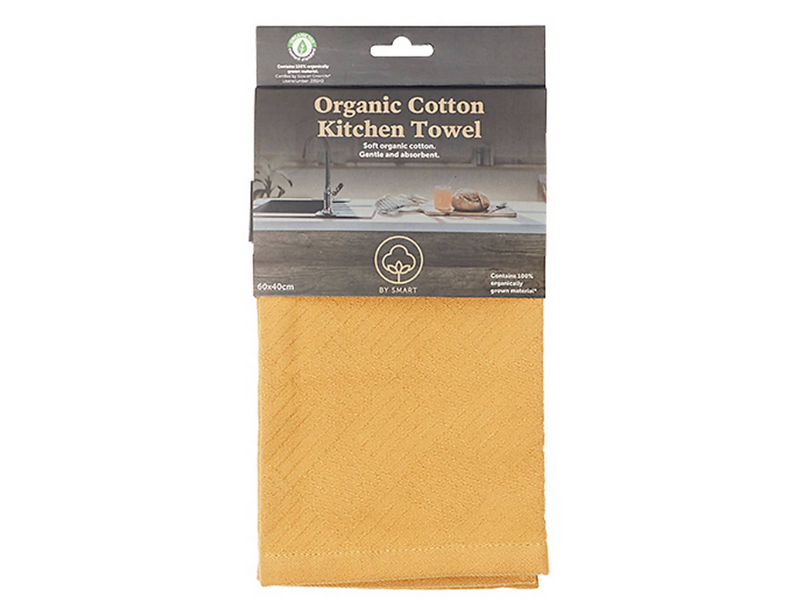 Smart Tea Towel 60X40 Mustardo Organico Cotone