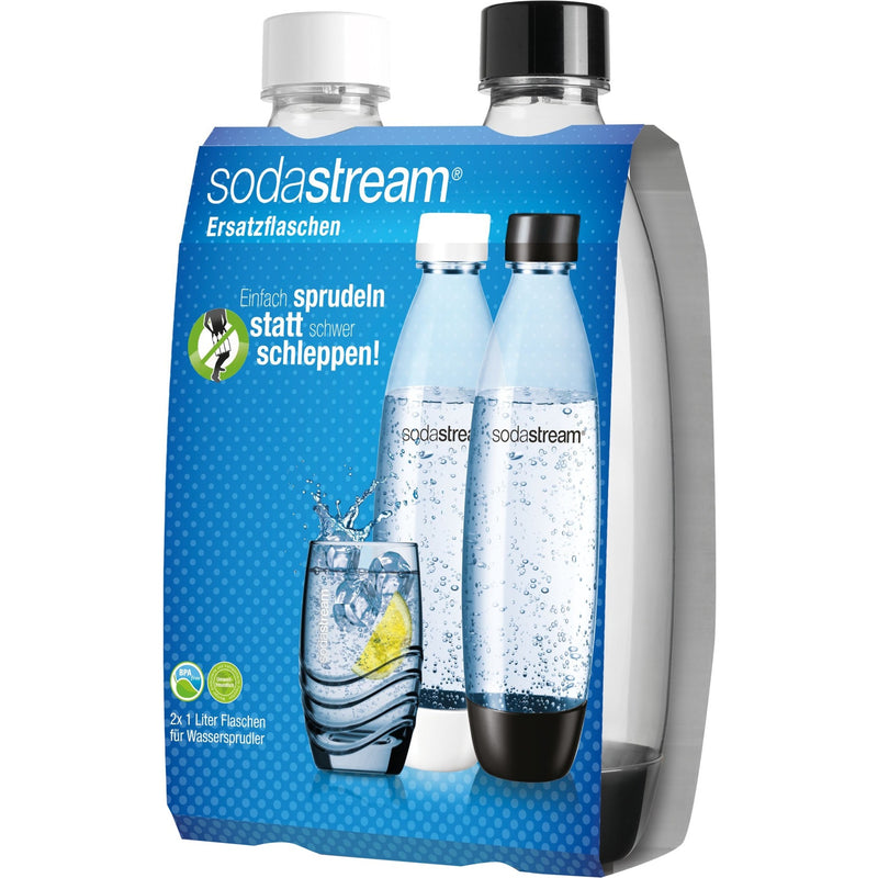 Botella de soda de sodastream 1 litro, duopack