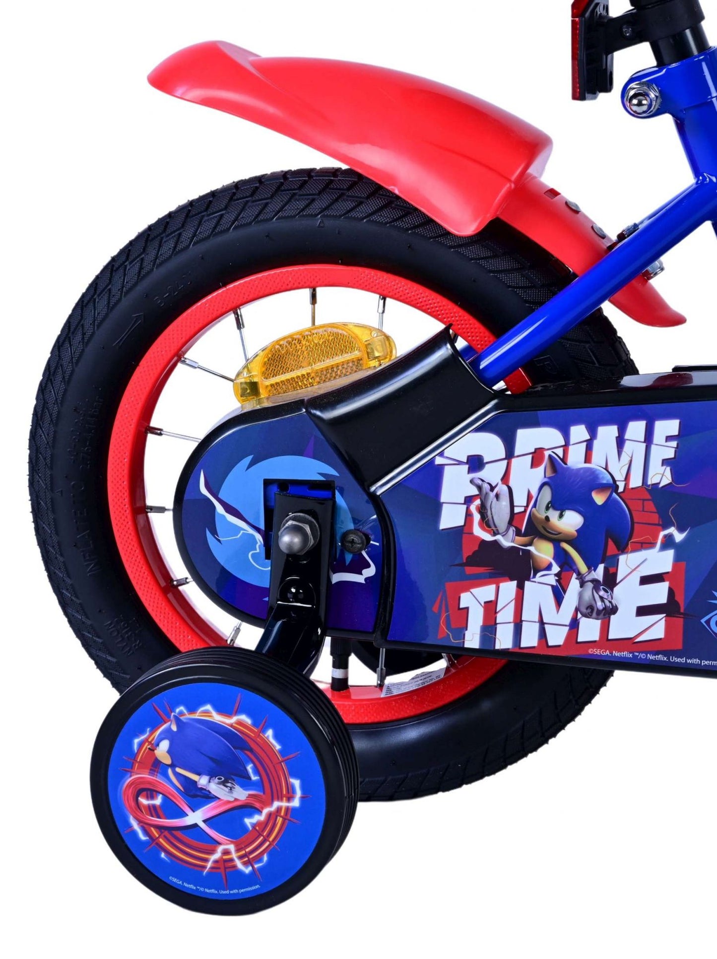 Sonic Prime Prime Kinderfiets Jongens 12 inch Blauw Rood