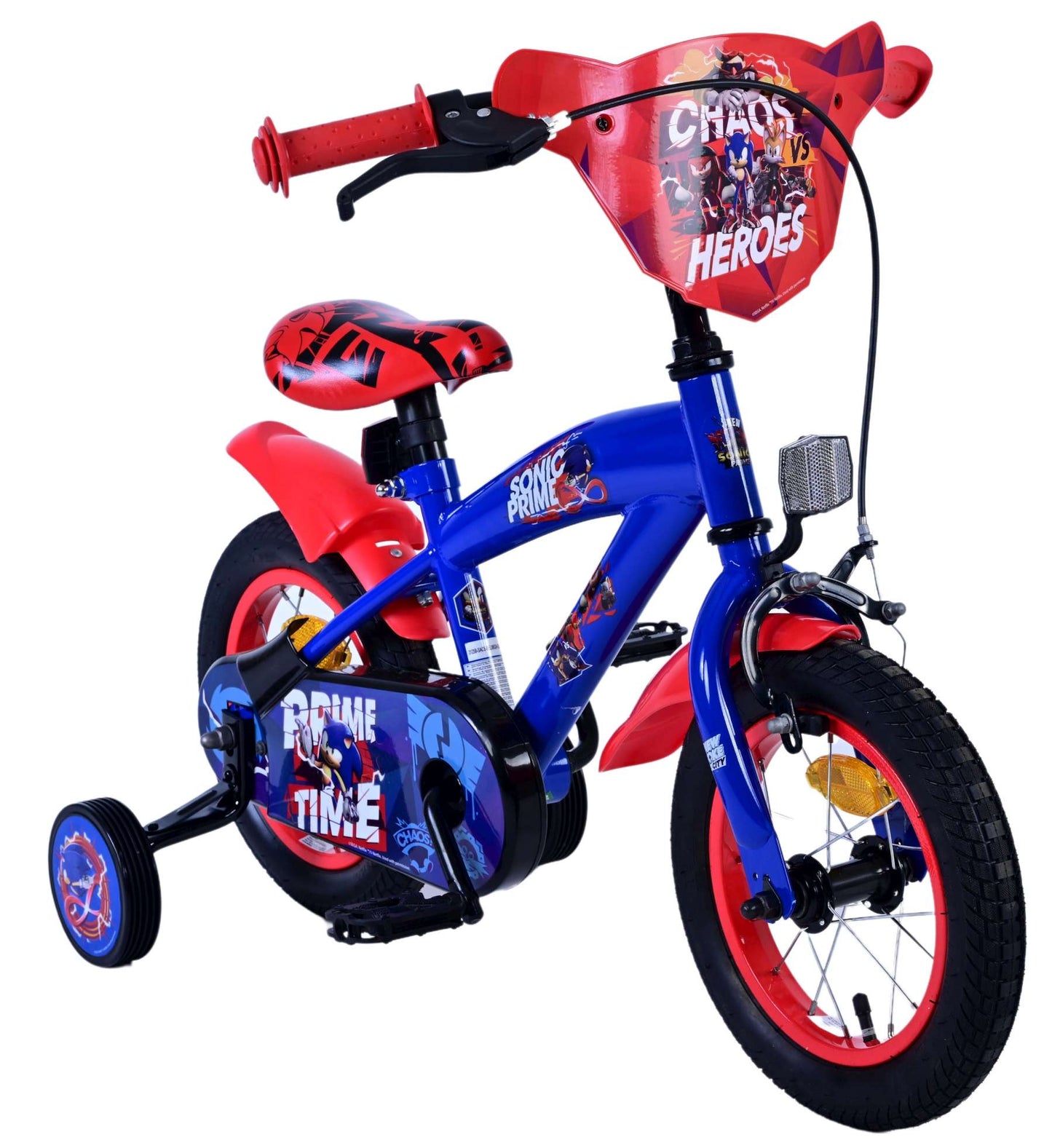 Sonic Prime Prime Children's Bike Boys Blue Red 12 pollici