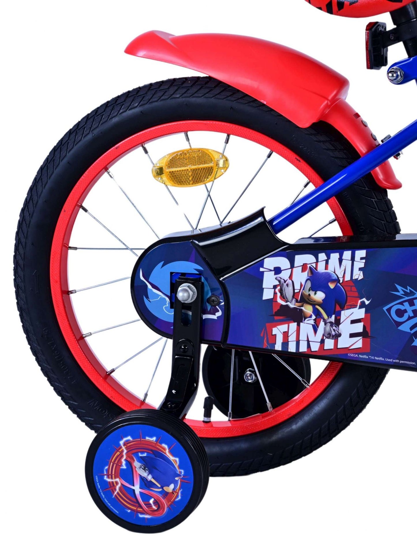 Sonic Prime Prime Kinderfiets Jongens 16 inch Blauw Rood