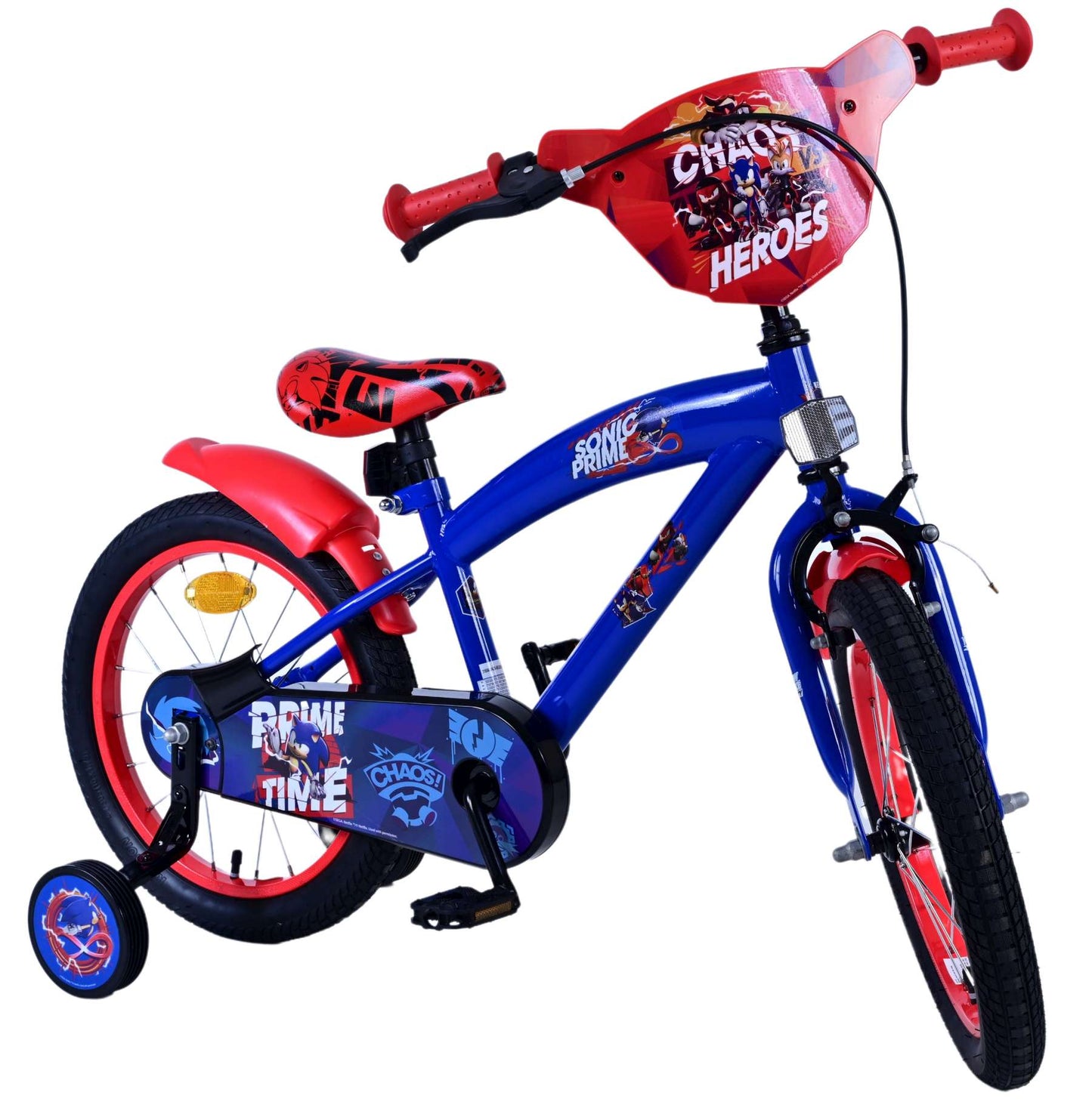 Sonic Prime Prime Children's Bike Boys Red Blue 16 pollici
