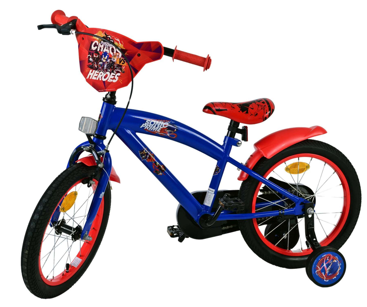 Sonic Prime Prime Children's Bike Boys Red Blue 16 pollici