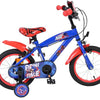 Schall sonic prime kinderfiets - jongens - 14 inch - blauw rood - twee handremmen