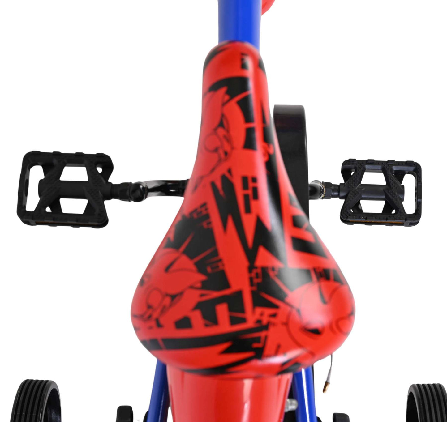 Schall sonic prime kinderfiets - jongens - 14 inch - blauw rood - twee handremmen